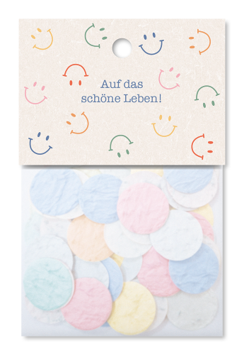Blumenkonfetti Auf das schöne Leben