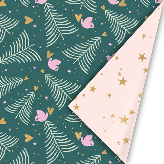 Geschenkpapier – Weihnachten Tannenbaum Dunkelgrün