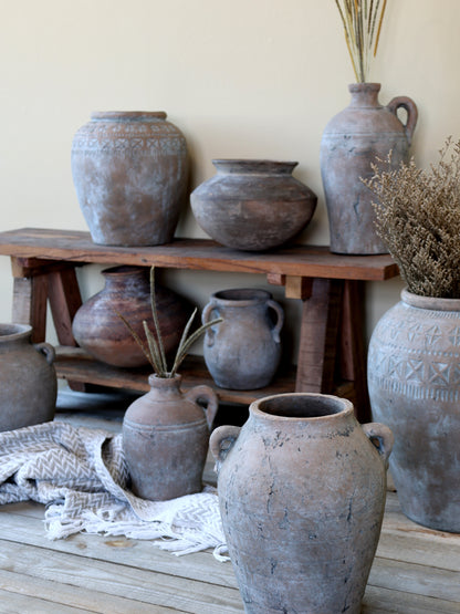 Terracotta Topf mit Muster