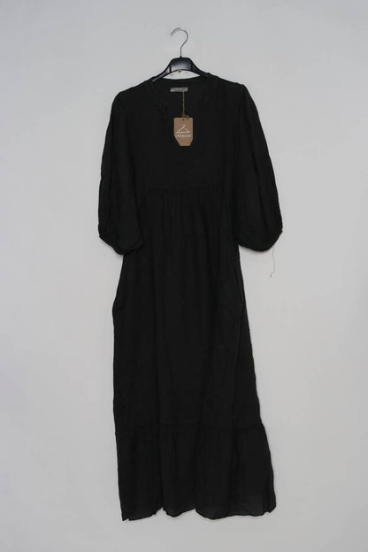 Leinenkleid Anthrazit 1109