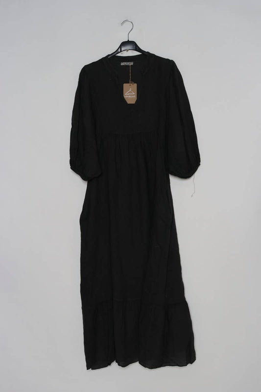 Leinenkleid Anthrazit 1109
