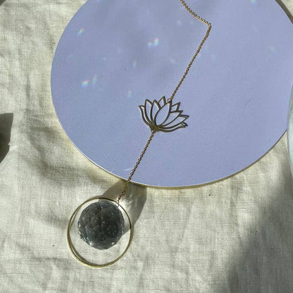 Suncatcher Lotusblüte / Lichtfänger / Fensterkristall  / Prisma