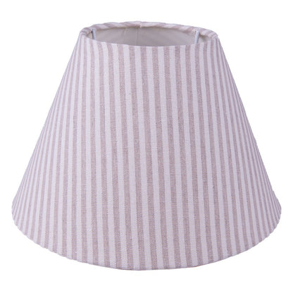 Lampenschirm beige weiß gestreift
