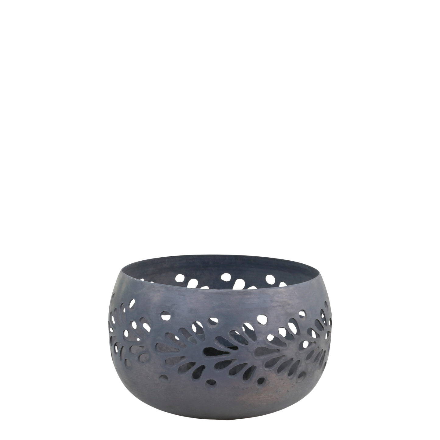 Kerzenhalter mit Muster zink