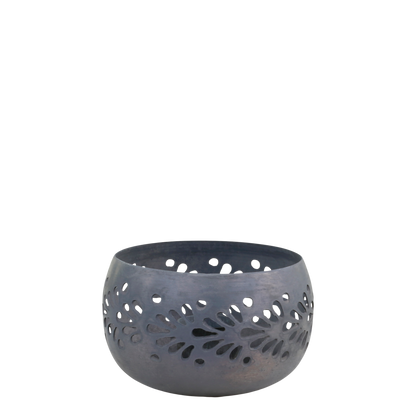 Kerzenhalter mit Muster zink