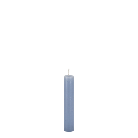 Mini Stabkerze rustikal sky blue