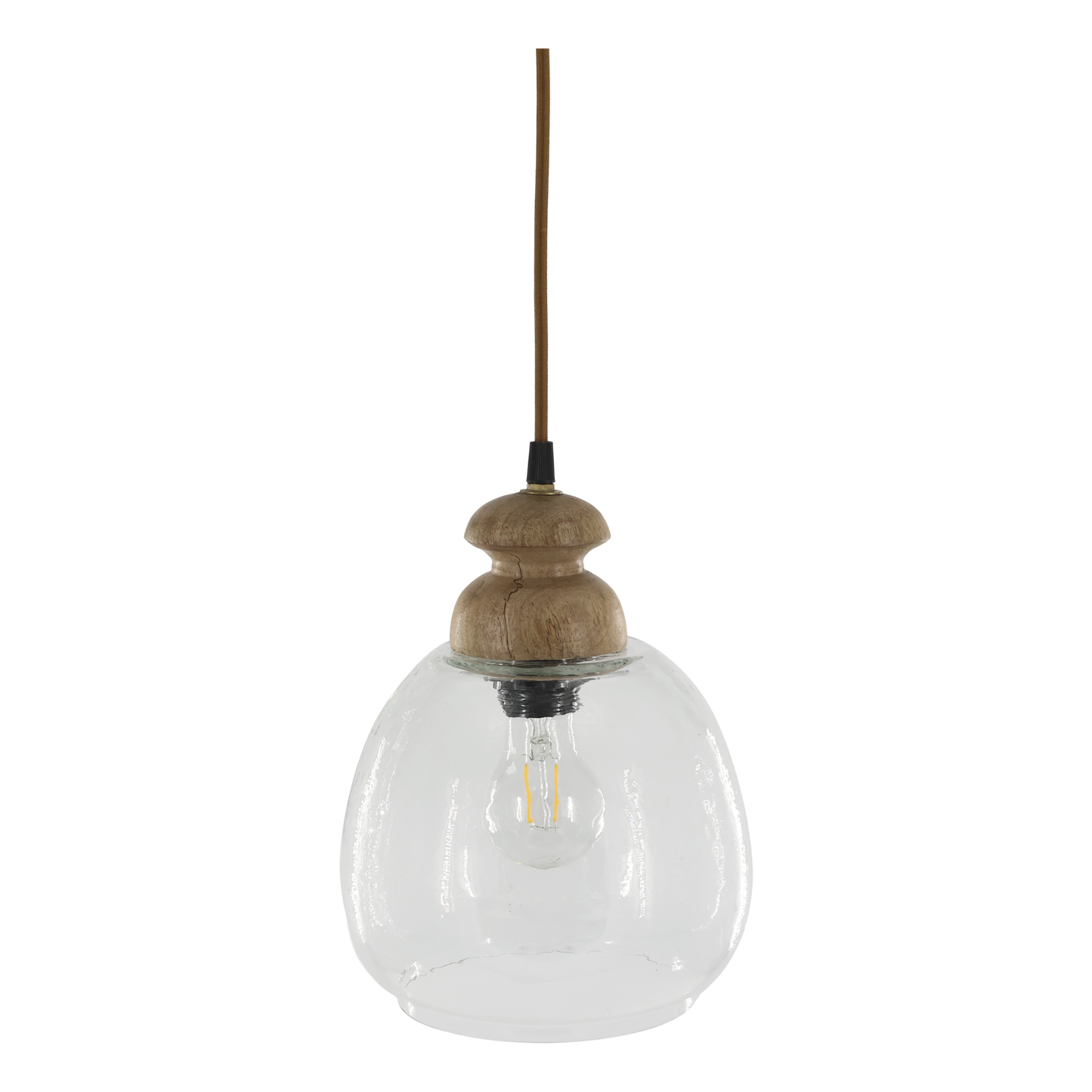 Lampe mit Holzzierhülse