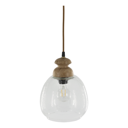 Lampe mit Holzzierhülse