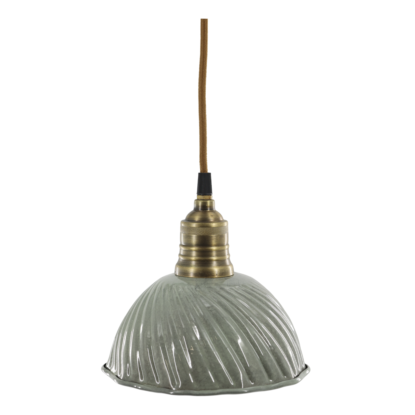 Lampe Lunel aus Emaille opal