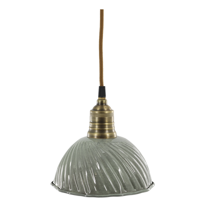 Lampe Lunel aus Emaille opal