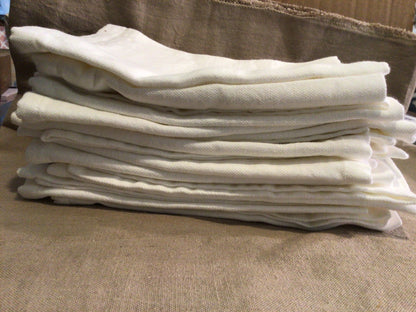 Serviette aus Stoff 40x40 cm Weiß