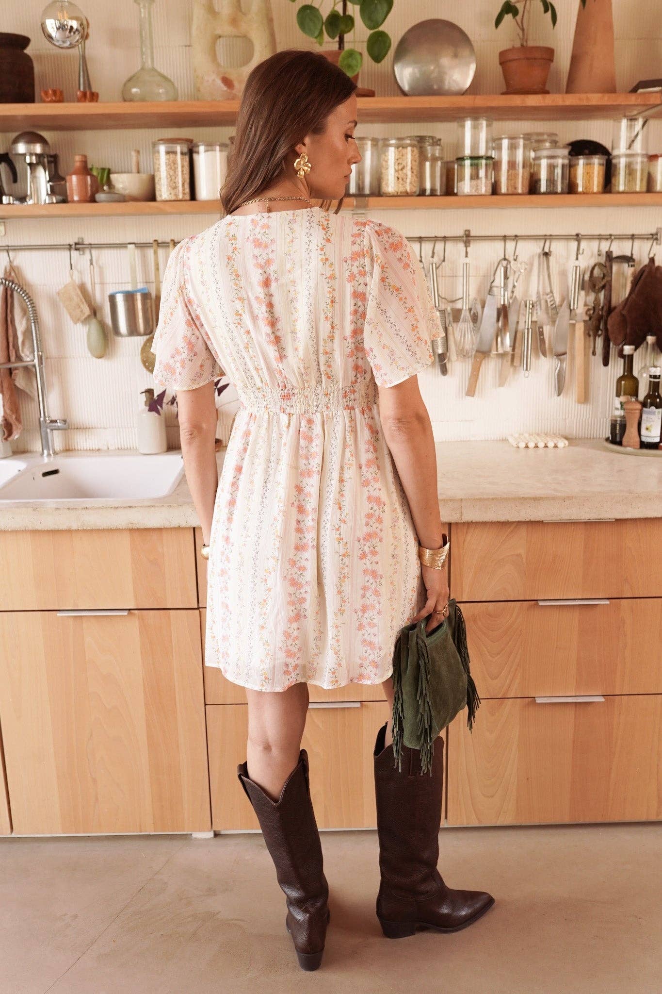 Kleid Kassiane: Beige / M