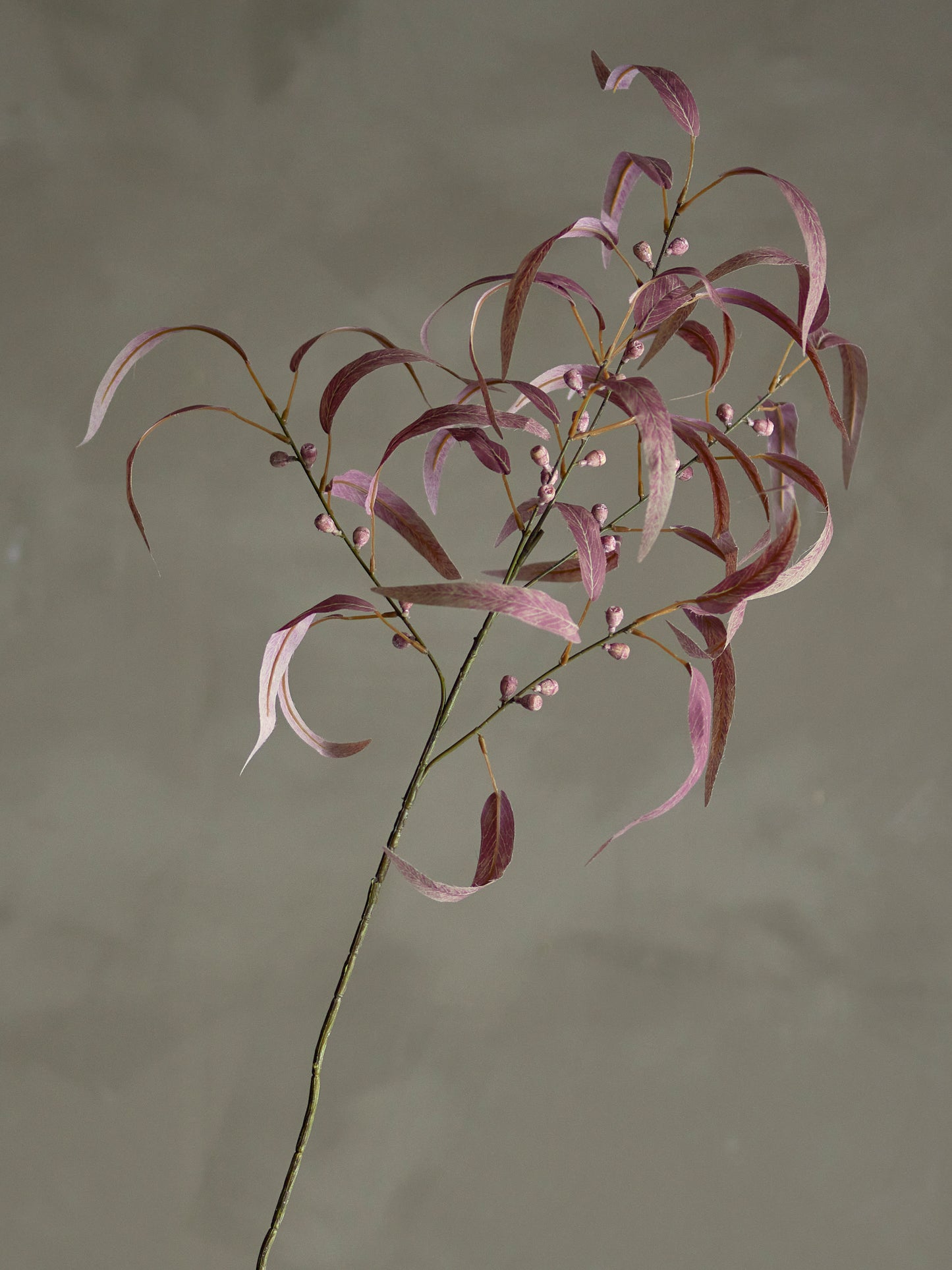 Kunstpflanze Eucalyptus Stiel Rot