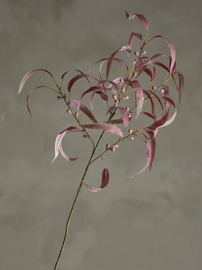 Kunstpflanze Eucalyptus Stiel Rot