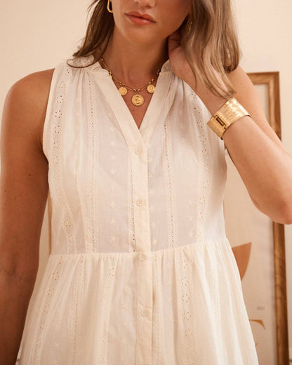 Kleid Kaïlore: Beige / M/L