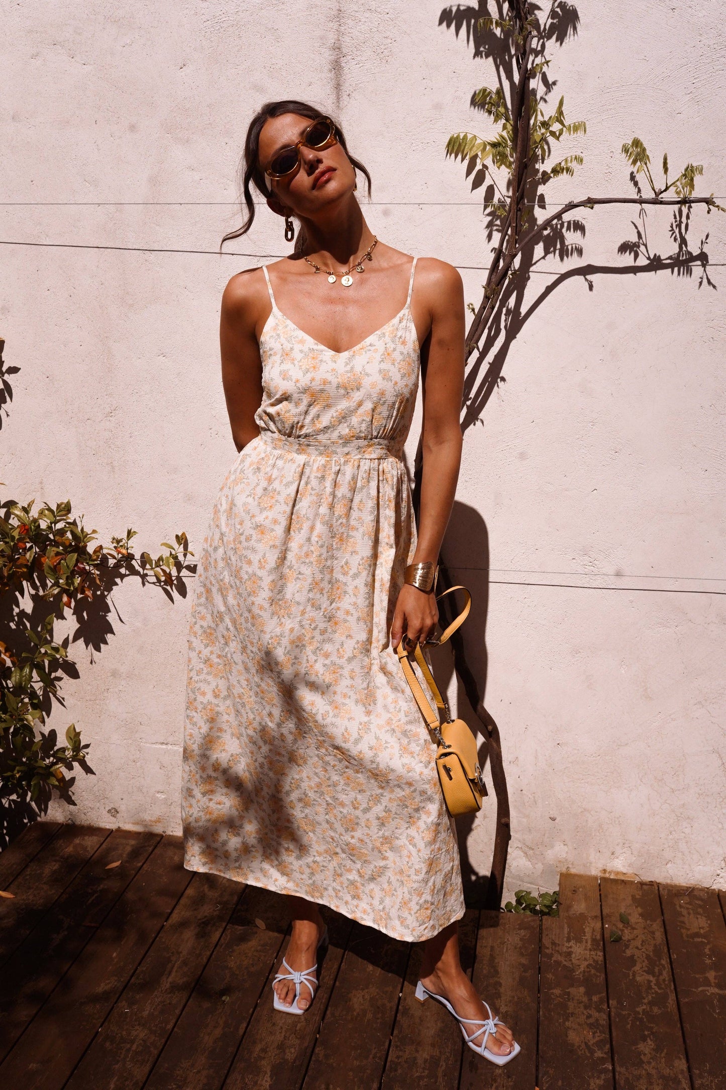 Céthia-Kleid: Gelb / L