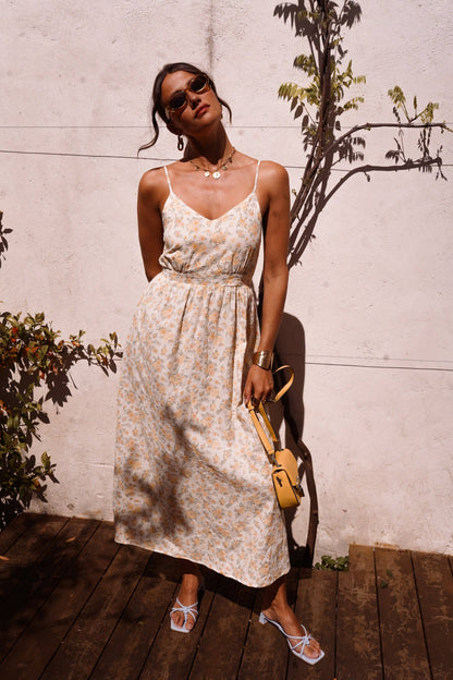 Céthia-Kleid: Gelb / L