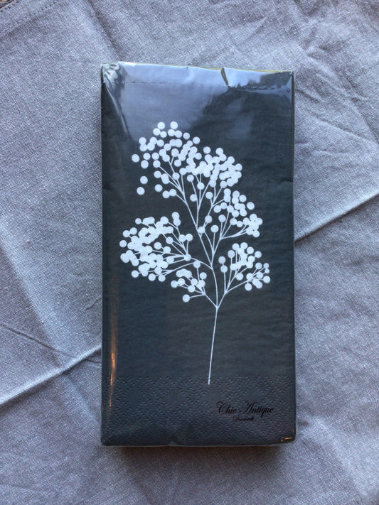 Serviette mit Blumenzweig