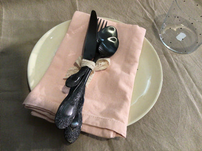 Serviette aus Stoff 40x40 cm Rosa