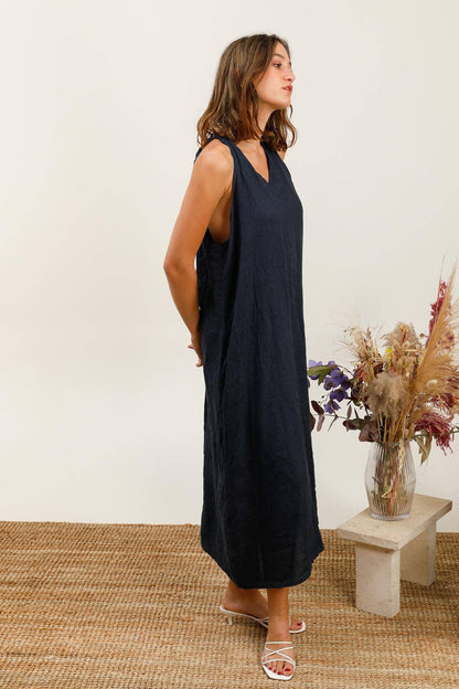 Kleid 26000 100% Leinen: Hellgrau