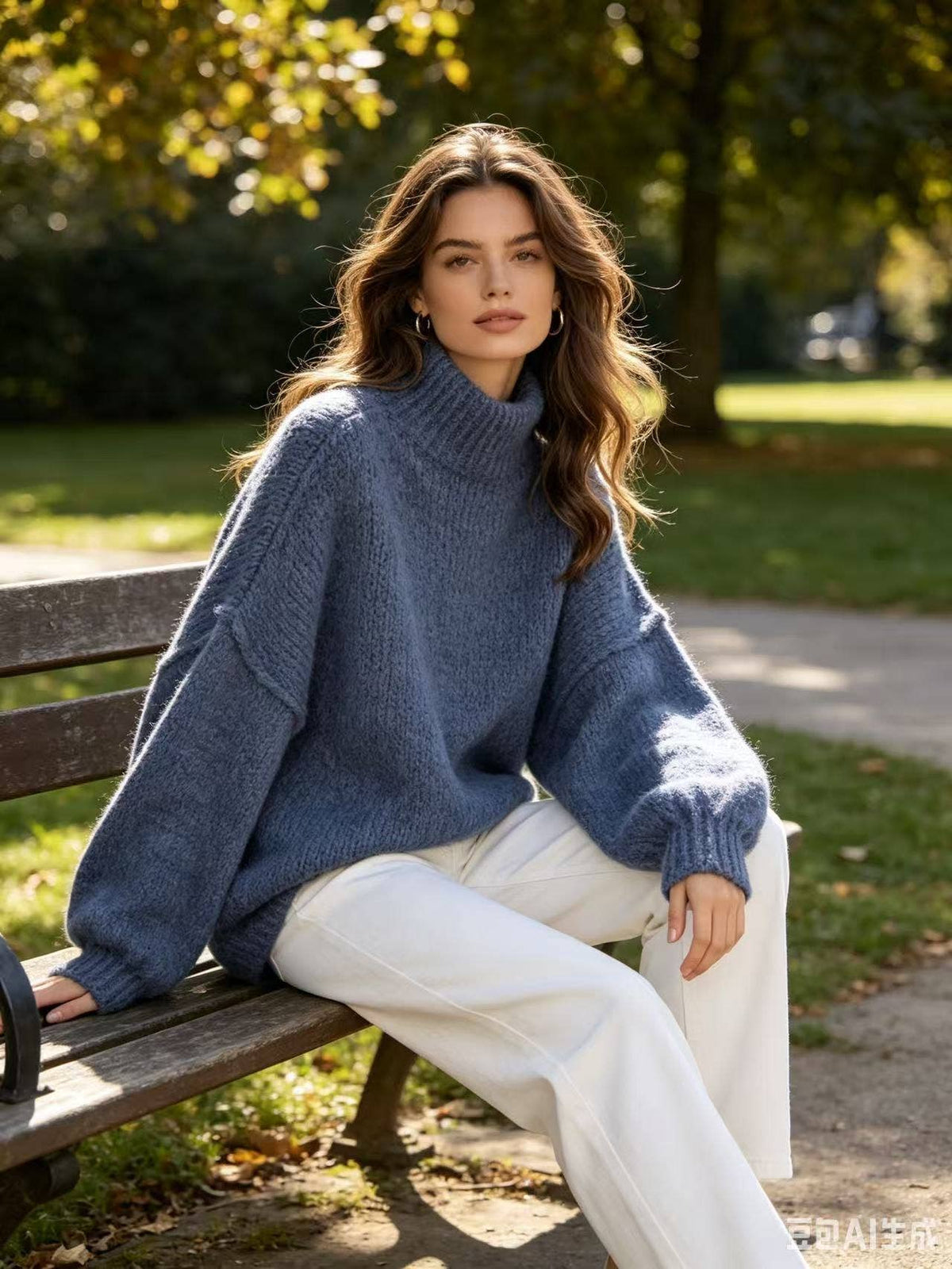 Pullover REF. 10591: Blaue Jeans
