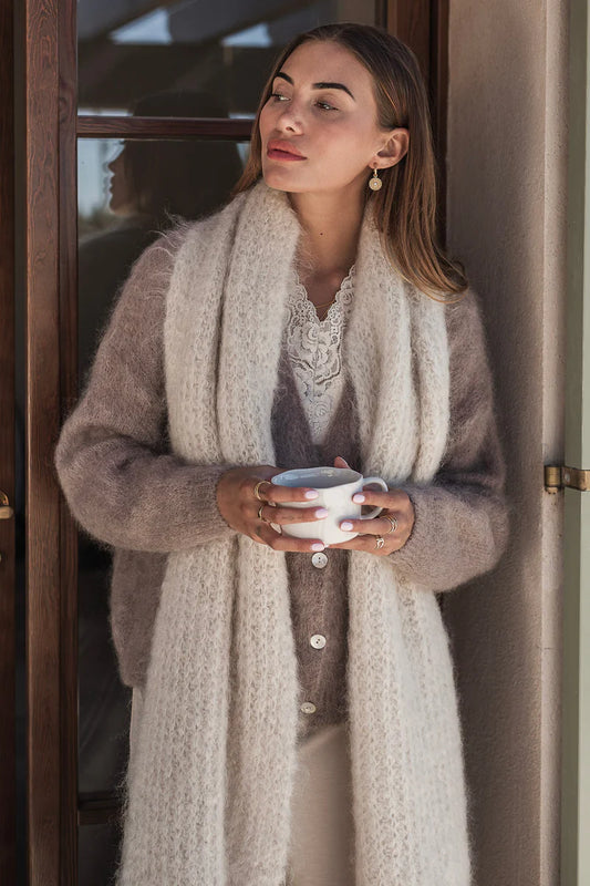 Strickjacke Taupe