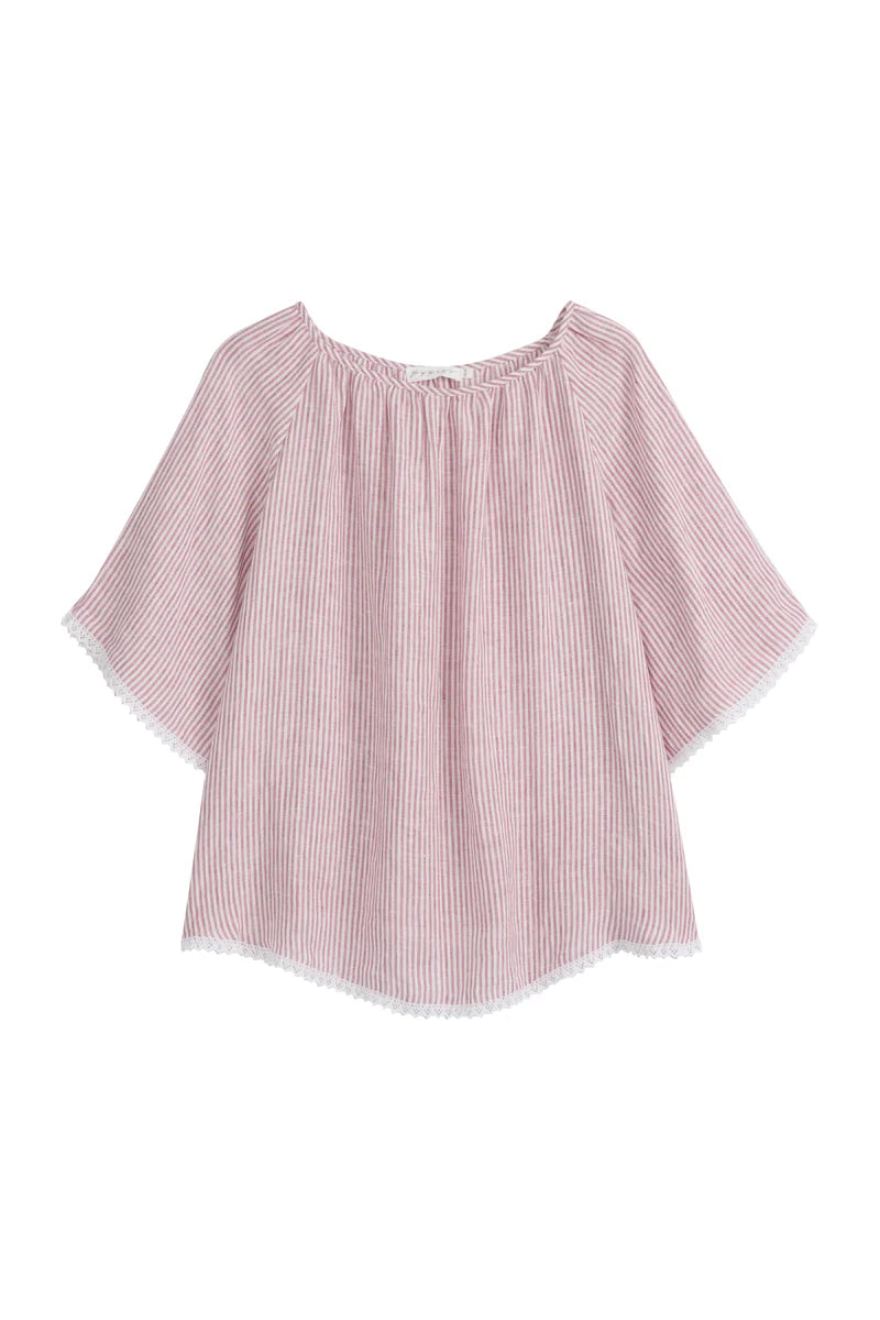 Bluse Alessia Leinen rosa