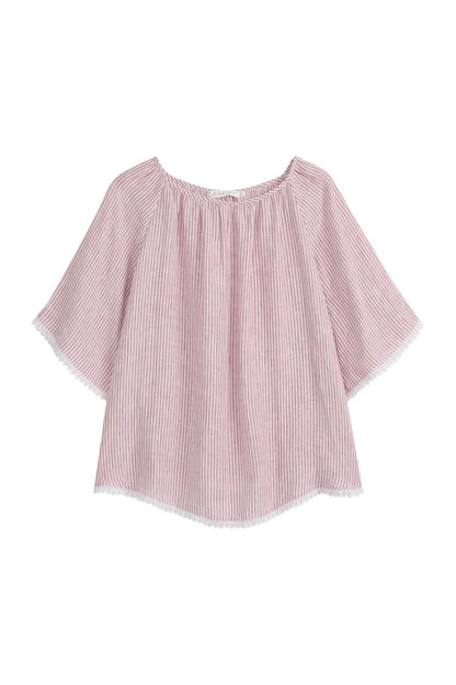 Bluse Alessia Leinen rosa