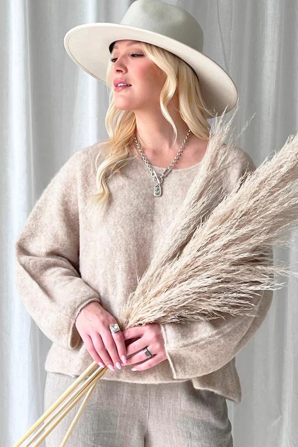 Strickpullover Angie Beige