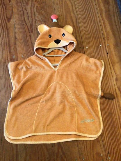 Organic Towel Poncho - Lion