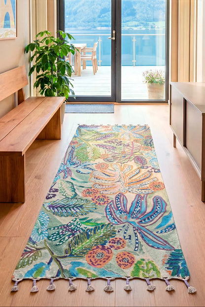 Teppich Botanic TWIST Blau 190x70 cm