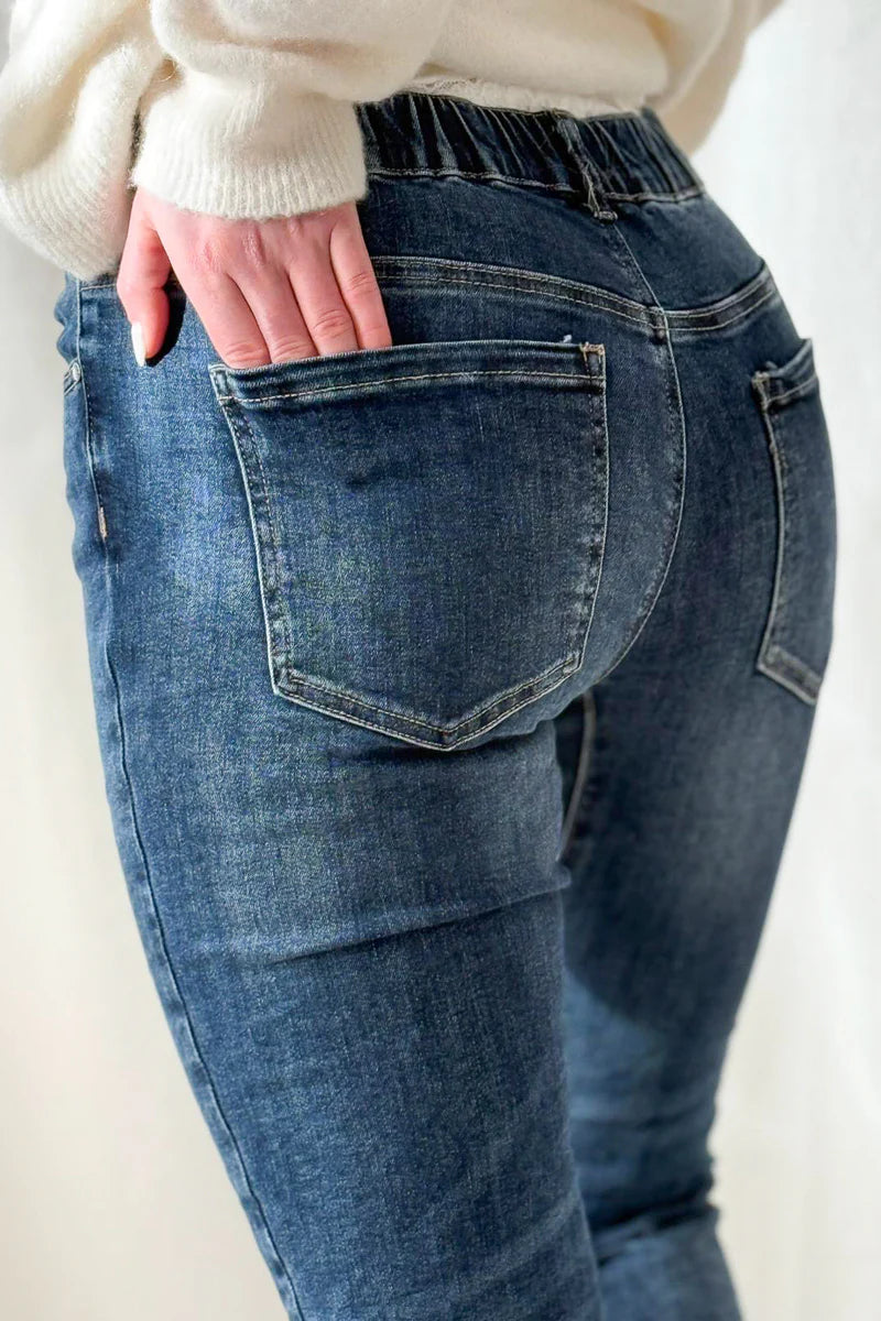 Boyfriend Jeans dark wash