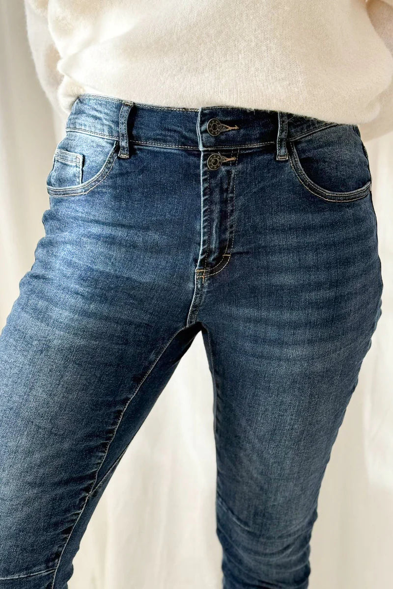 Boyfriend Jeans dark wash