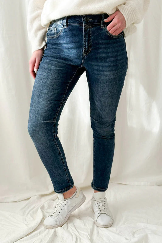Boyfriend Jeans dark wash