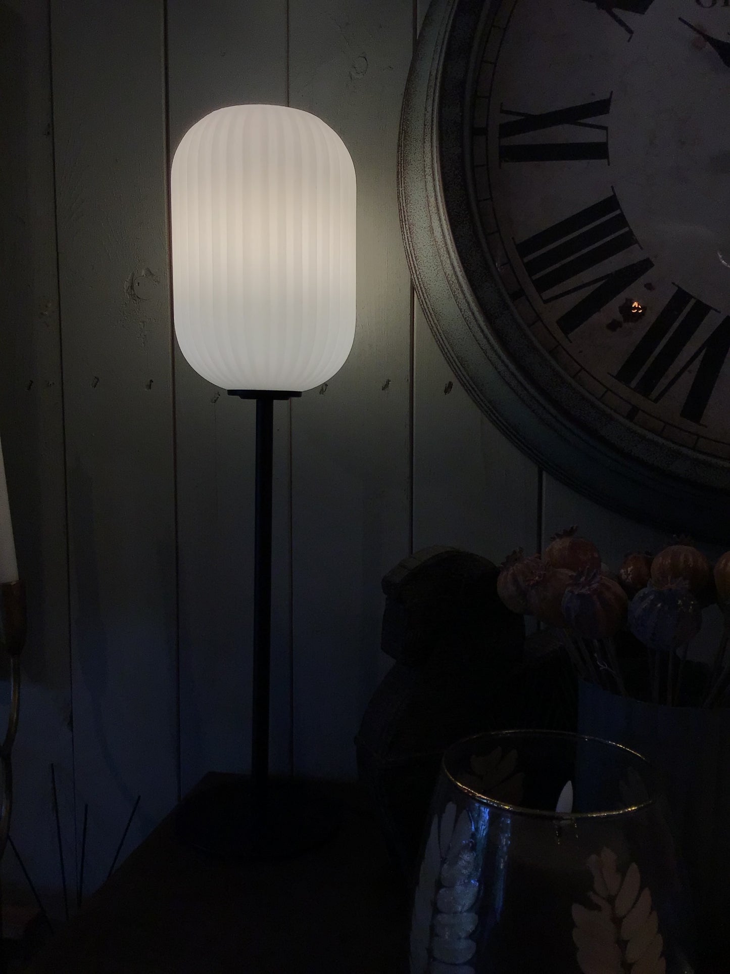 Tischlampe Cava weiß & schwarz