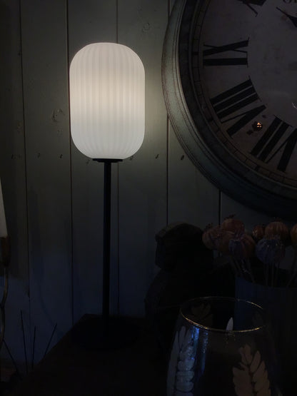 Tischlampe Cava weiß & schwarz