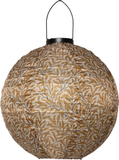 Laterne mit Solar Globus Birke