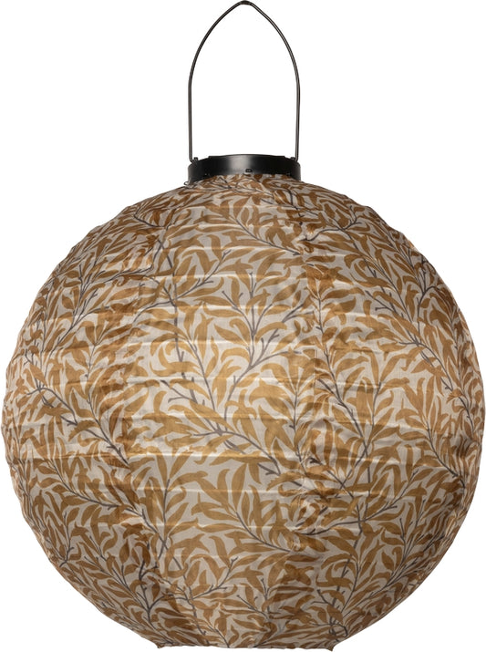 Laterne mit Solar Globus Birke