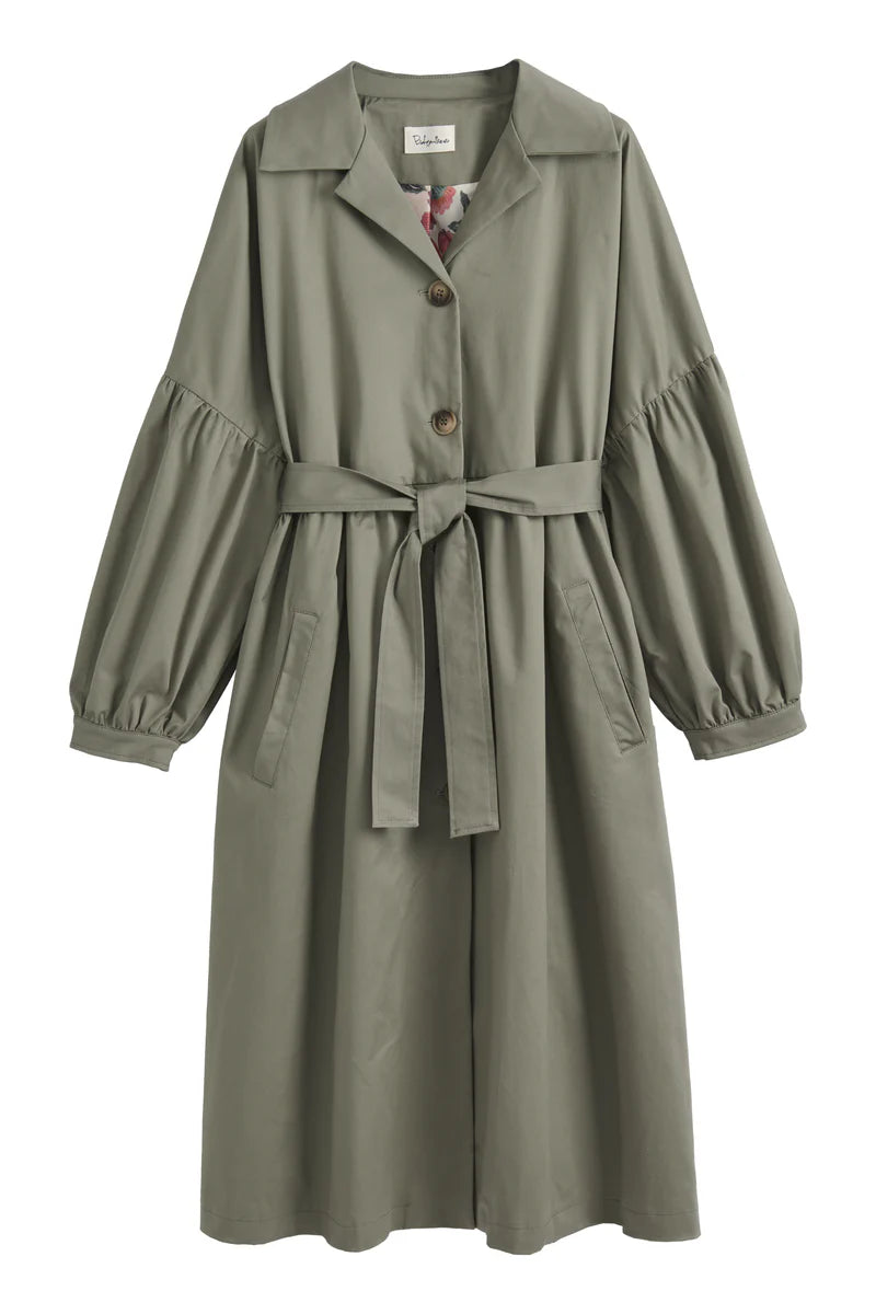 Mantel / Trenchcoat Olivgrün