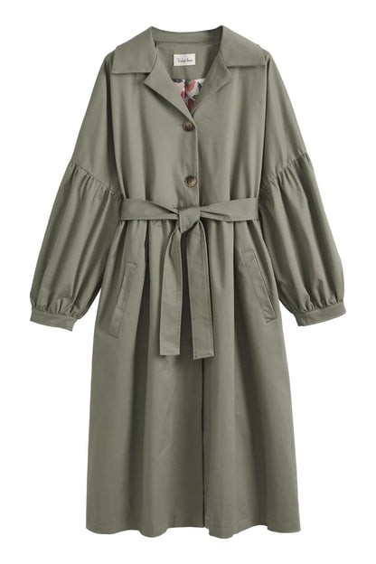 Mantel / Trenchcoat Olivgrün