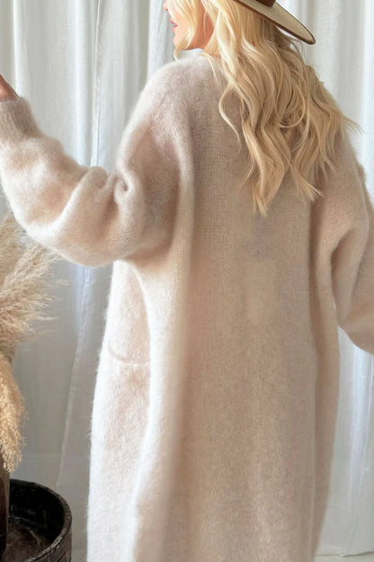 Strickjacke Forever in Love beige