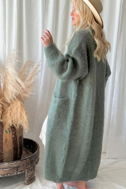 Strickjacke Forever in Love salbeigrün