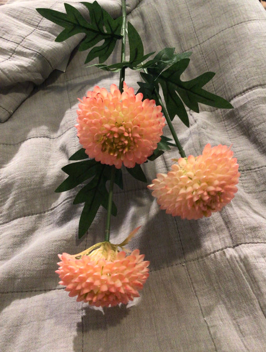 Kunstblume Zinnie Rosé