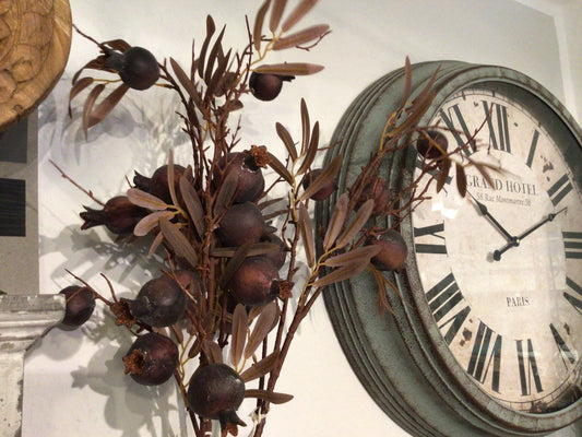 Kunstblume Zweig mit Samenkapsel