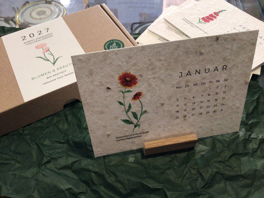 Einpflanzbarer Kalender 2027