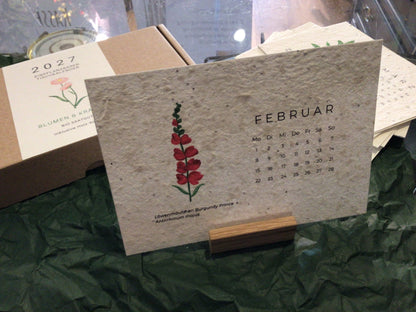 Einpflanzbarer Kalender 2027