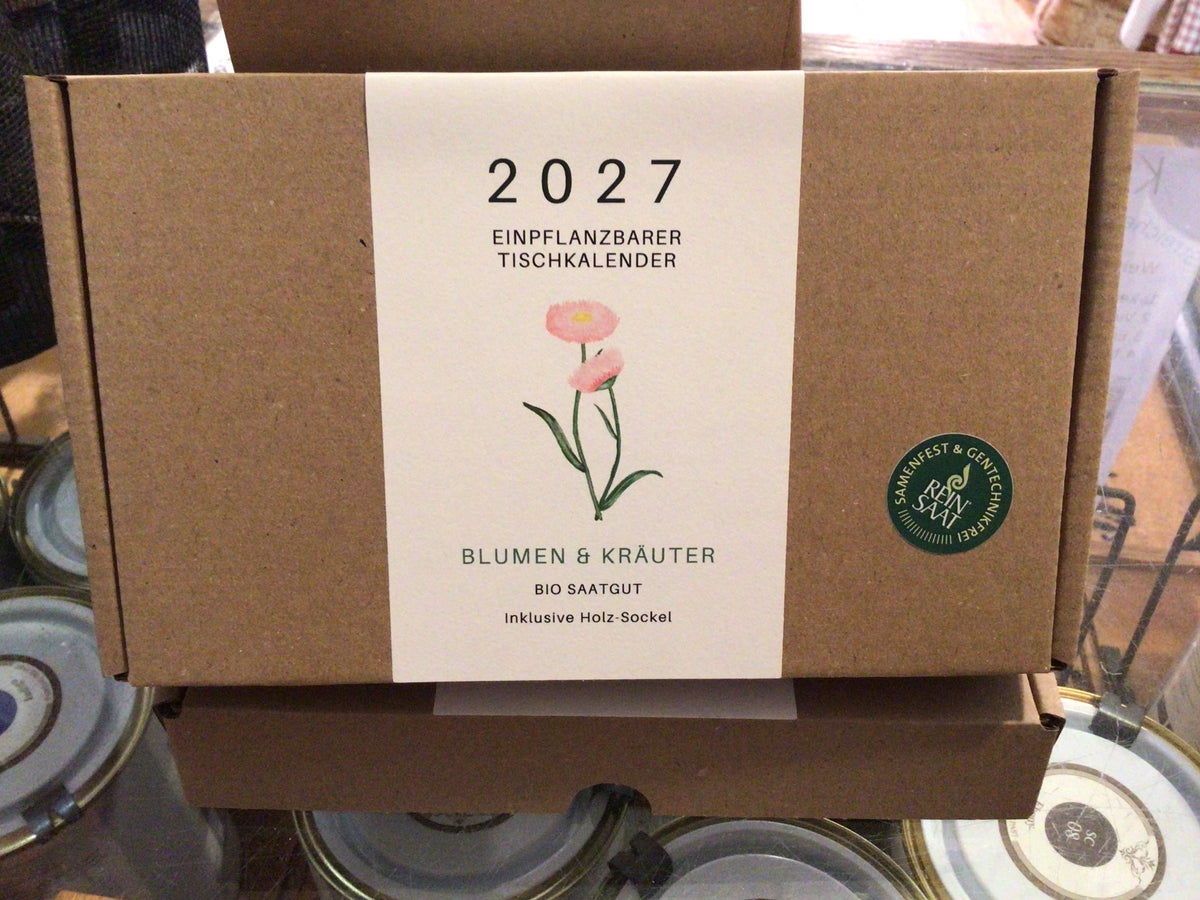 Einpflanzbarer Kalender 2027