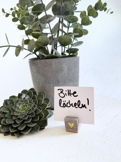 Mini Kartenhalter Zwei Herzen