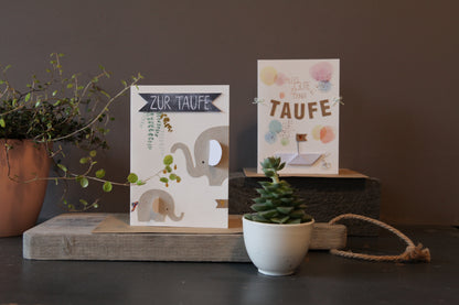 Taufkarte Elefant