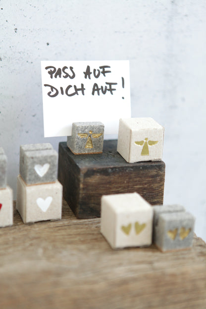 Mini Kartenhalter Zwei Herzen